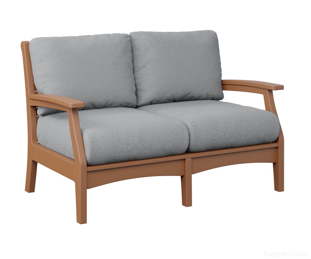 BGCTL5734C-Berlin Gardens-Classic Terrace Loveseat-Cedar BG-Pangaea Patio