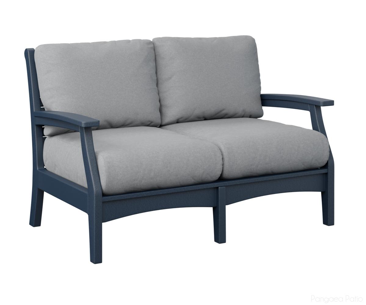 BGCTL5734NB-Berlin Gardens-Classic Terrace Loveseat-Navy Blue BG-Pangaea Patio