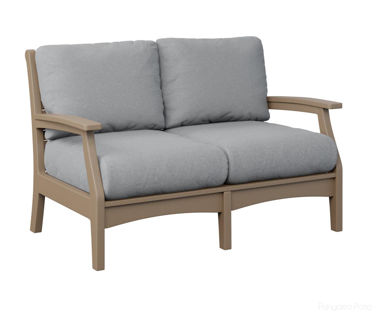 BGCTL5734WW-Berlin Gardens-Classic Terrace Loveseat-Weatherwood BG-Pangaea Patio