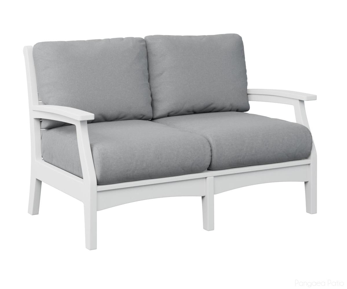 BGCTL5734W-Berlin Gardens-Classic Terrace Loveseat-White BG-Pangaea Patio