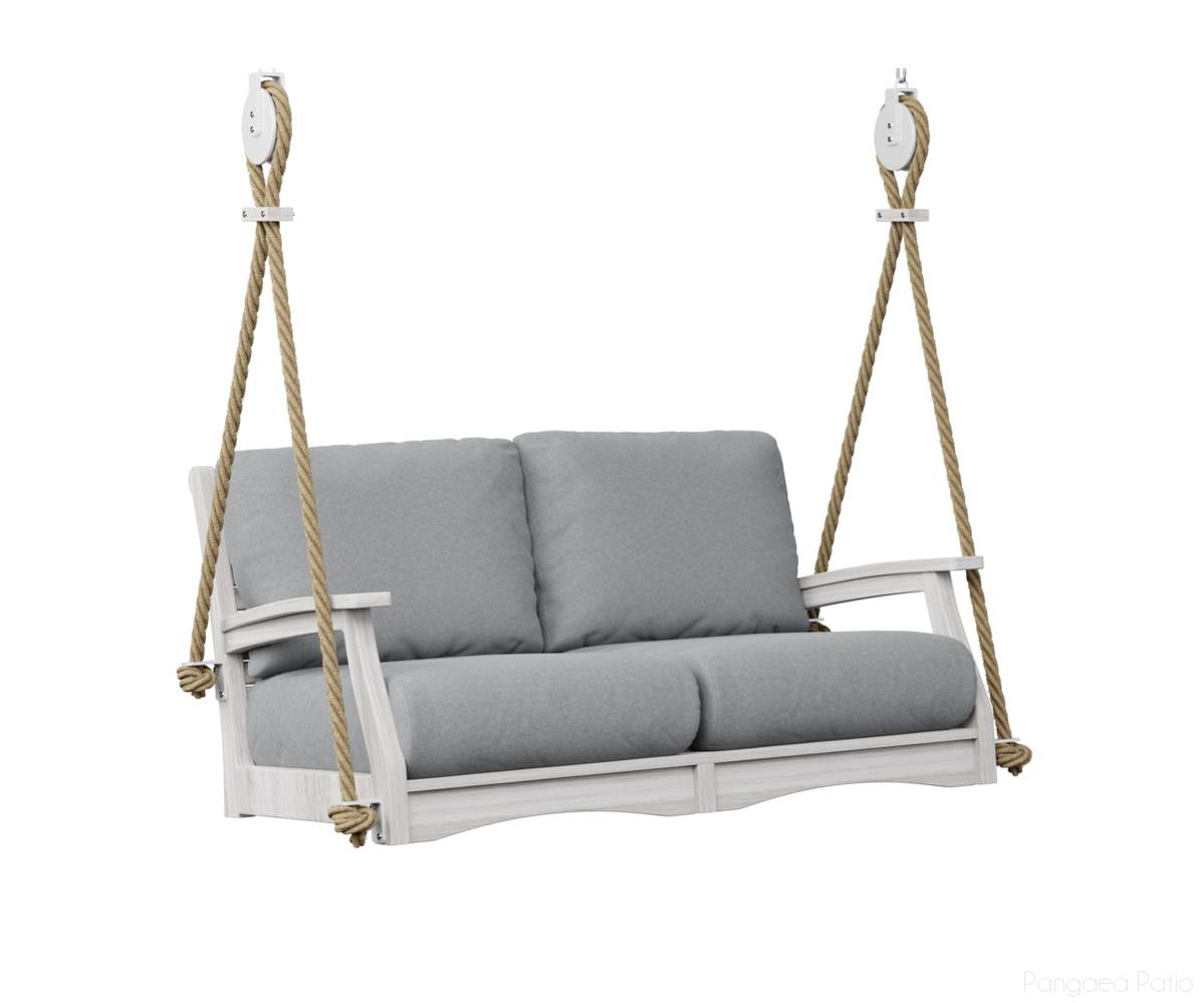 BGCTLSW5727SS-Berlin Gardens-Classic Terrace Loveseat Swing-Seashell BG-Pangaea Patio