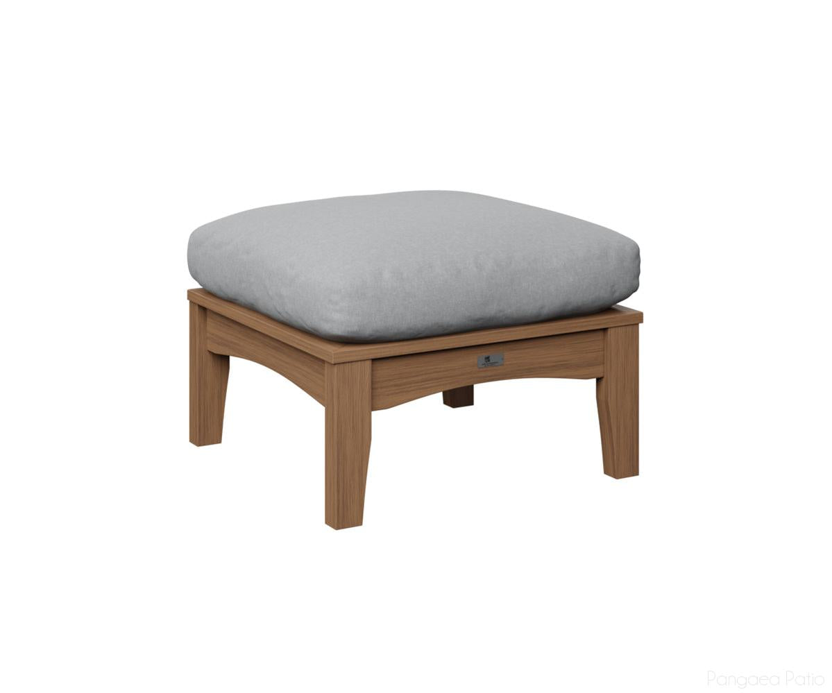 BGCTO2511AM-Berlin Gardens-Classic Terrace Ottoman-Antique Mahogany BG-Pangaea Patio