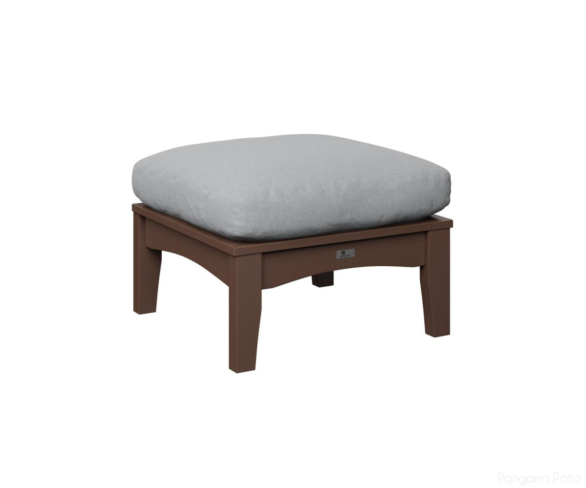 BGCTO2511CB-Berlin Gardens-Classic Terrace Ottoman-Chocolate Brown BG-Pangaea Patio