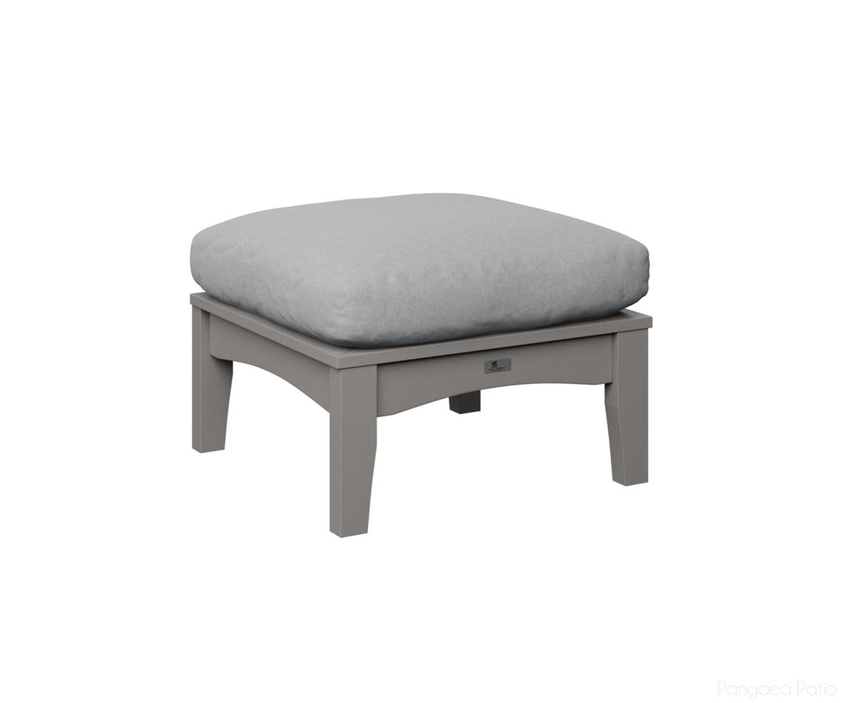 BGCTO2511LG-Berlin Gardens-Classic Terrace Ottoman-Light Gray BG-Pangaea Patio