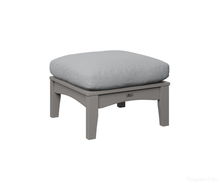 BGCTO2511LG-Berlin Gardens-Classic Terrace Ottoman-Light Gray BG-Pangaea Patio