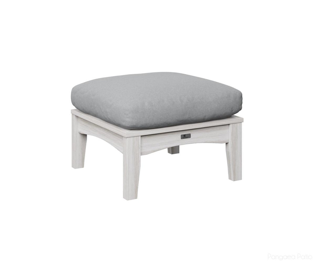 BGCTO2511SS-Berlin Gardens-Classic Terrace Ottoman-Seashell BG-Pangaea Patio