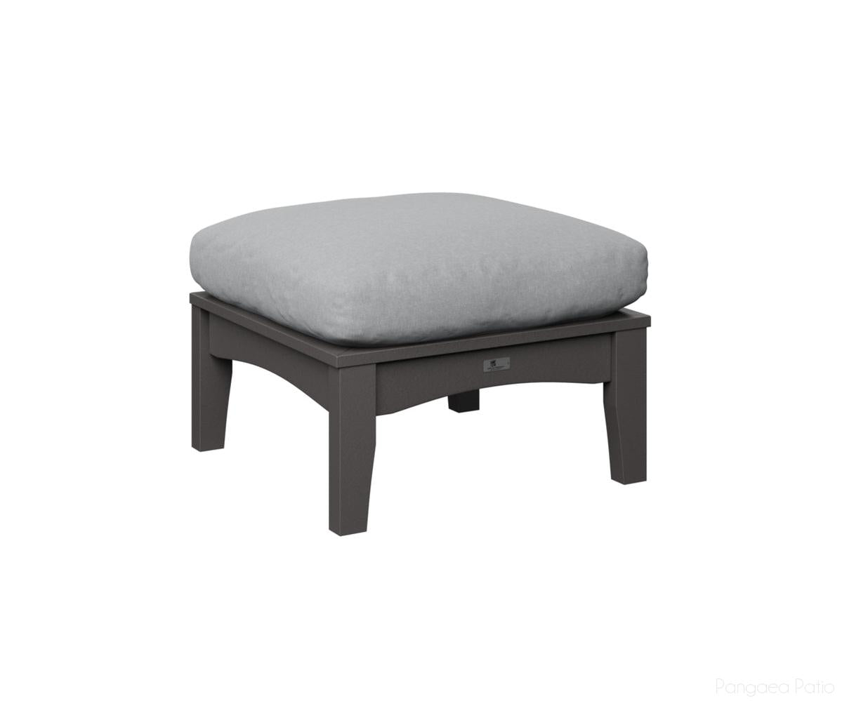 BGCTO2511SG-Berlin Gardens-Classic Terrace Ottoman-Smoke Gray BG-Pangaea Patio