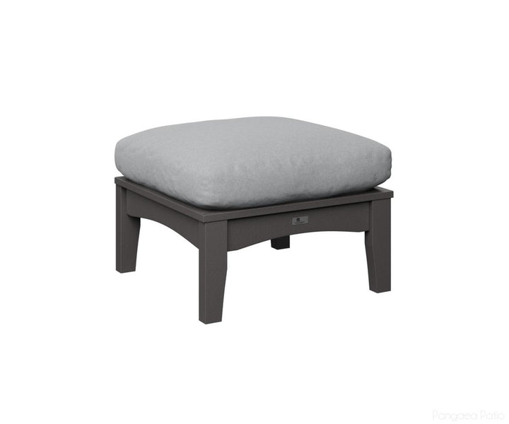 BGCTO2511SG-Berlin Gardens-Classic Terrace Ottoman-Smoke Gray BG-Pangaea Patio