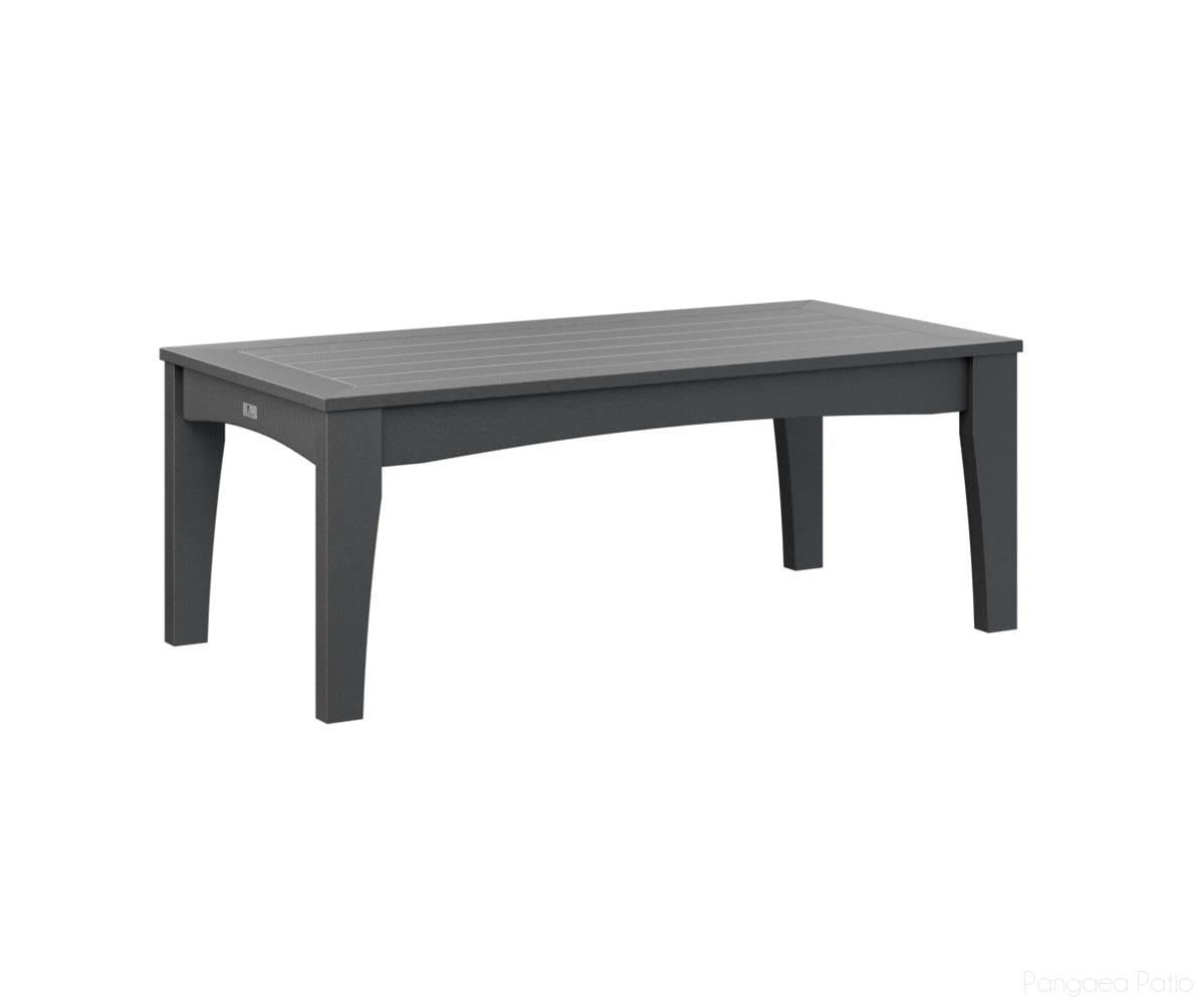 BGCTCT4818B-Berlin Gardens-Classic Terrace Rectangle Coffee Table-Black BG-Pangaea Patio