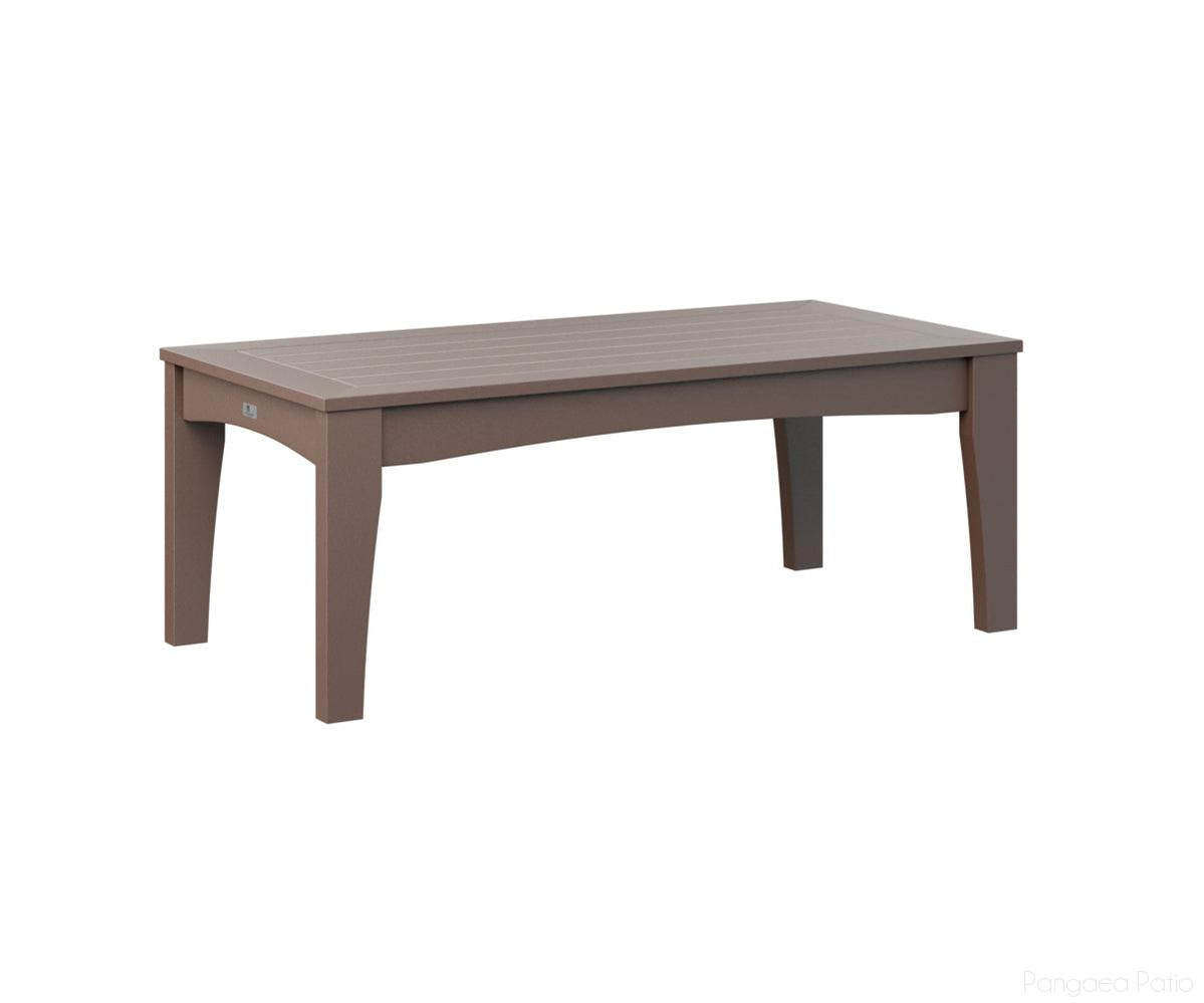 BGCTCT4818CB-Berlin Gardens-Classic Terrace Rectangle Coffee Table-Chocolate Brown BG-Pangaea Patio