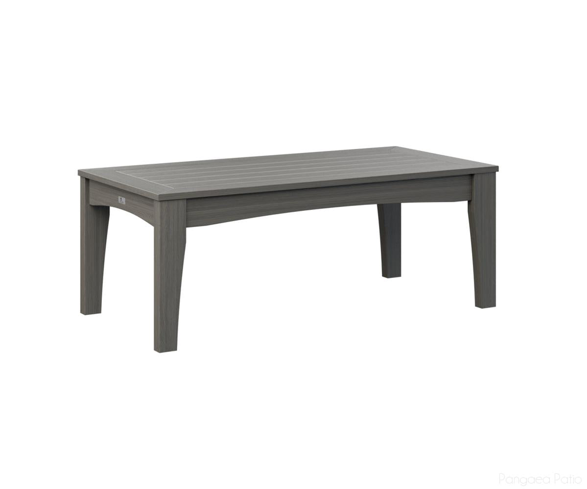 BGCTCT4818CG-Berlin Gardens-Classic Terrace Rectangle Coffee Table-Coastal Gray BG-Pangaea Patio