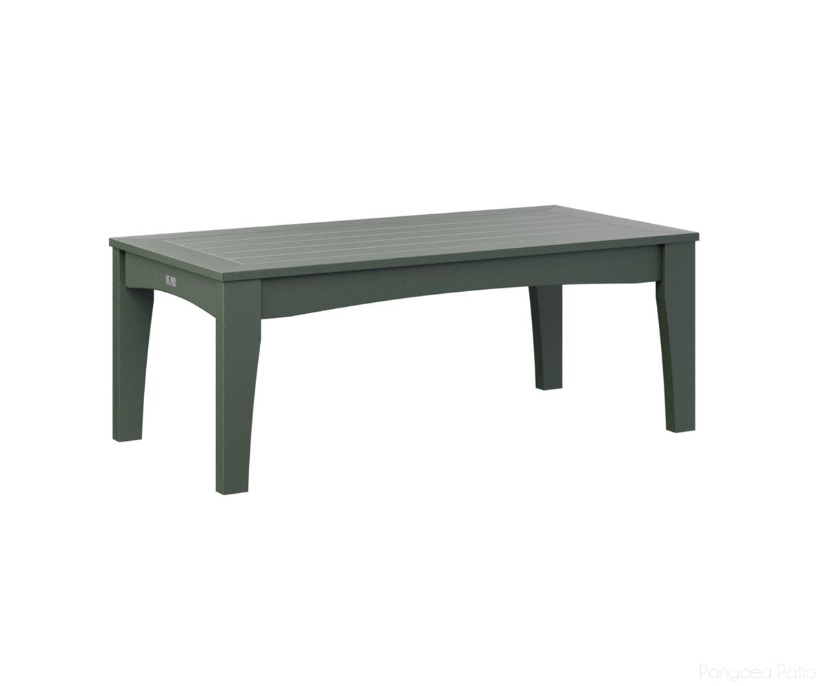 BGCTCT4818G-Berlin Gardens-Classic Terrace Rectangle Coffee Table-Green BG-Pangaea Patio
