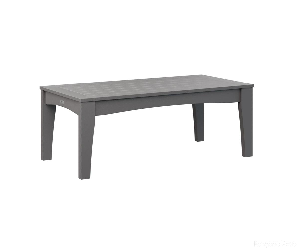 BGCTCT4818SG-Berlin Gardens-Classic Terrace Rectangle Coffee Table-Smoke Gray BG-Pangaea Patio