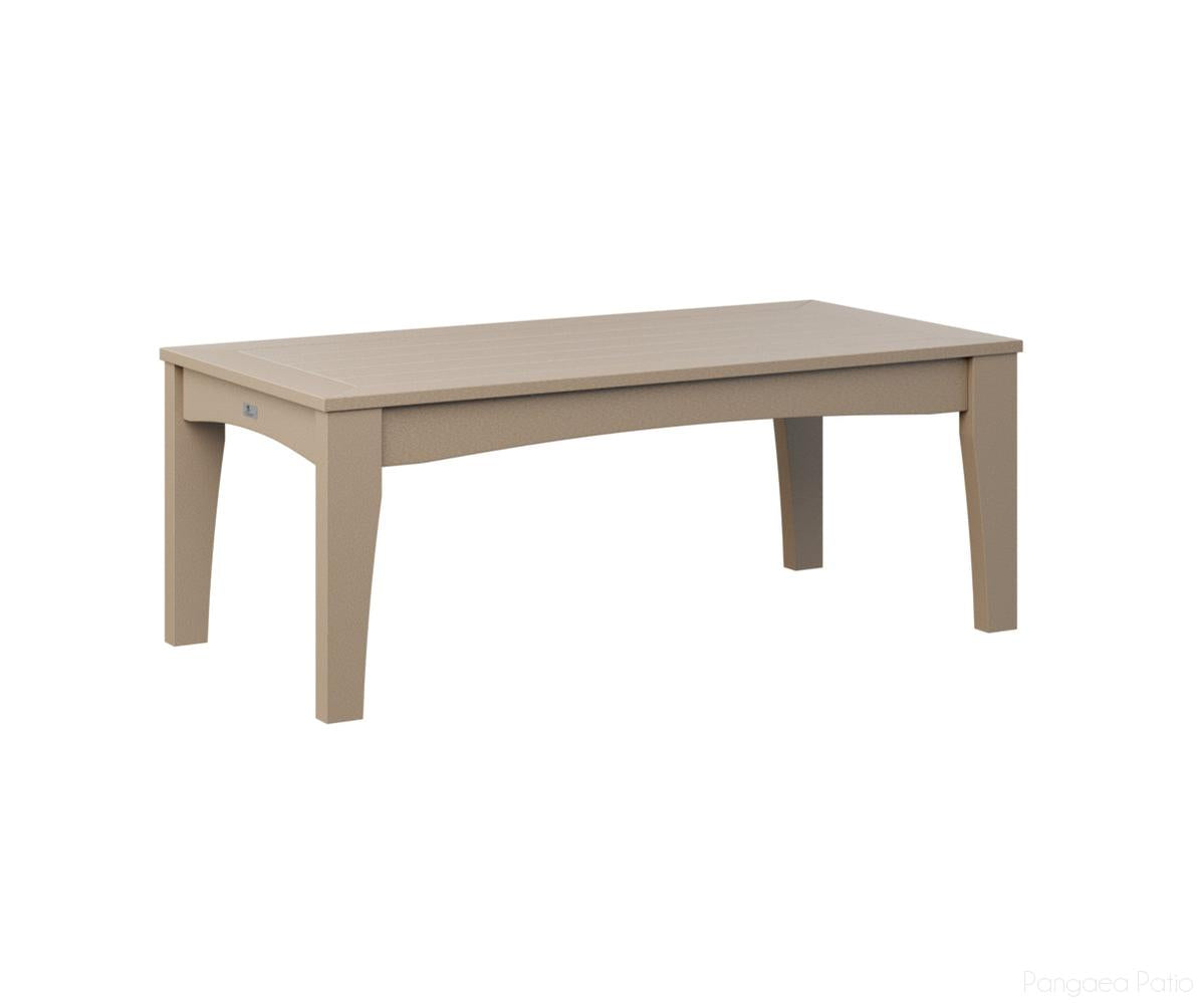 BGCTCT4818WW-Berlin Gardens-Classic Terrace Rectangle Coffee Table-Weatherwood BG-Pangaea Patio
