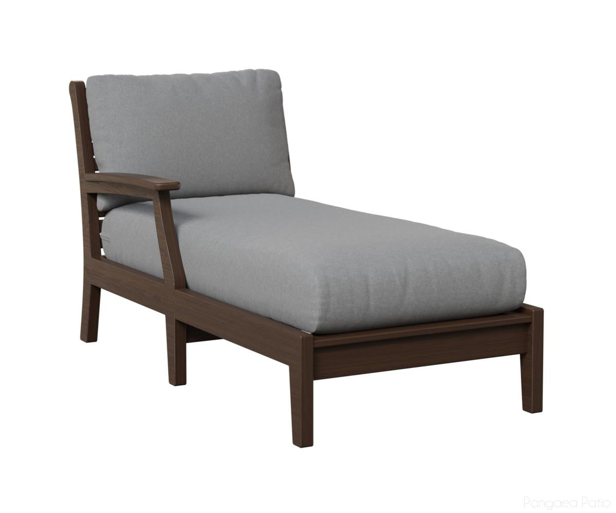 BGCTRCL3163BW-Berlin Gardens-Classic Terrace Right Arm Chaise Lounge-Brazilian Walnut BG-Pangaea Patio