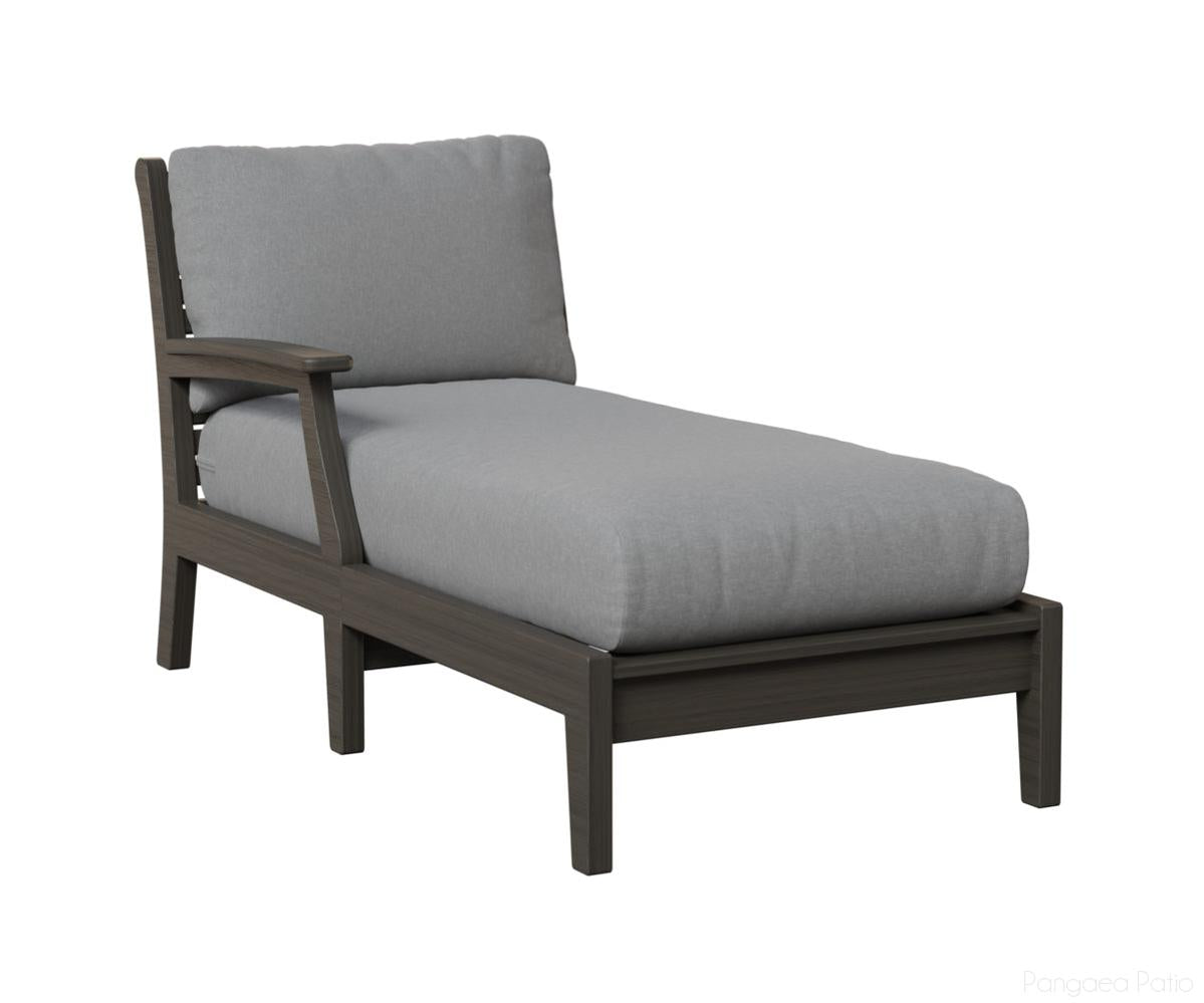 BGCTRCL3163CG-Berlin Gardens-Classic Terrace Right Arm Chaise Lounge-Coastal Gray BG-Pangaea Patio