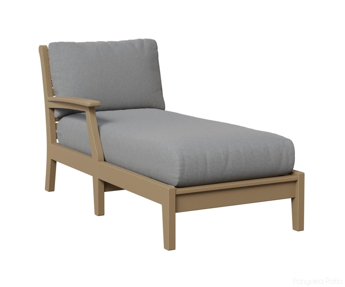 BGCTRCL3163WW-Berlin Gardens-Classic Terrace Right Arm Chaise Lounge-Weatherwood BG-Pangaea Patio