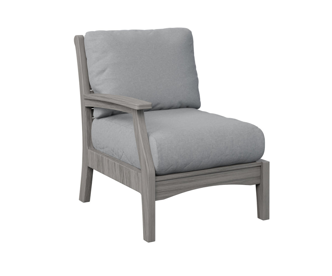 BGCTRSC2934DG-Berlin Gardens-Classic Terrace Right Arm Club Chair-Pangaea Patio