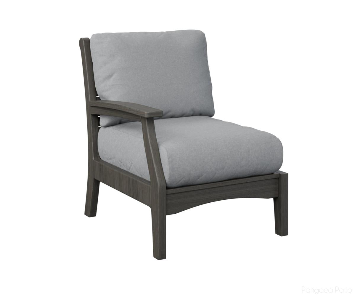 BGCTRSC2934CG-Berlin Gardens-Classic Terrace Right Arm Club Chair-Coastal Gray BG-Pangaea Patio