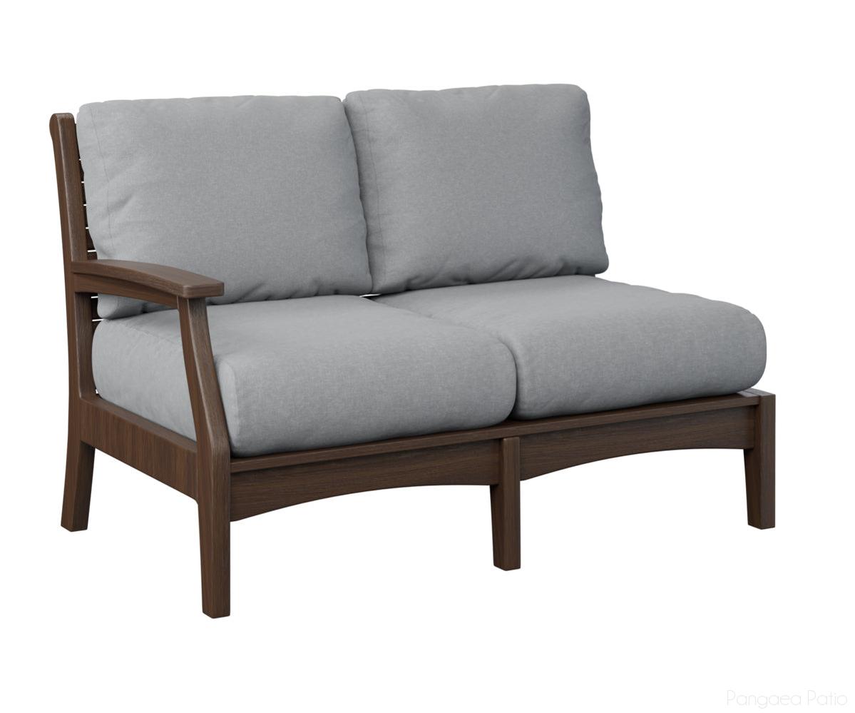 BGCTRSL5334BW-Berlin Gardens-Classic Terrace Right Arm Loveseat-Brazilian Walnut BG-Pangaea Patio