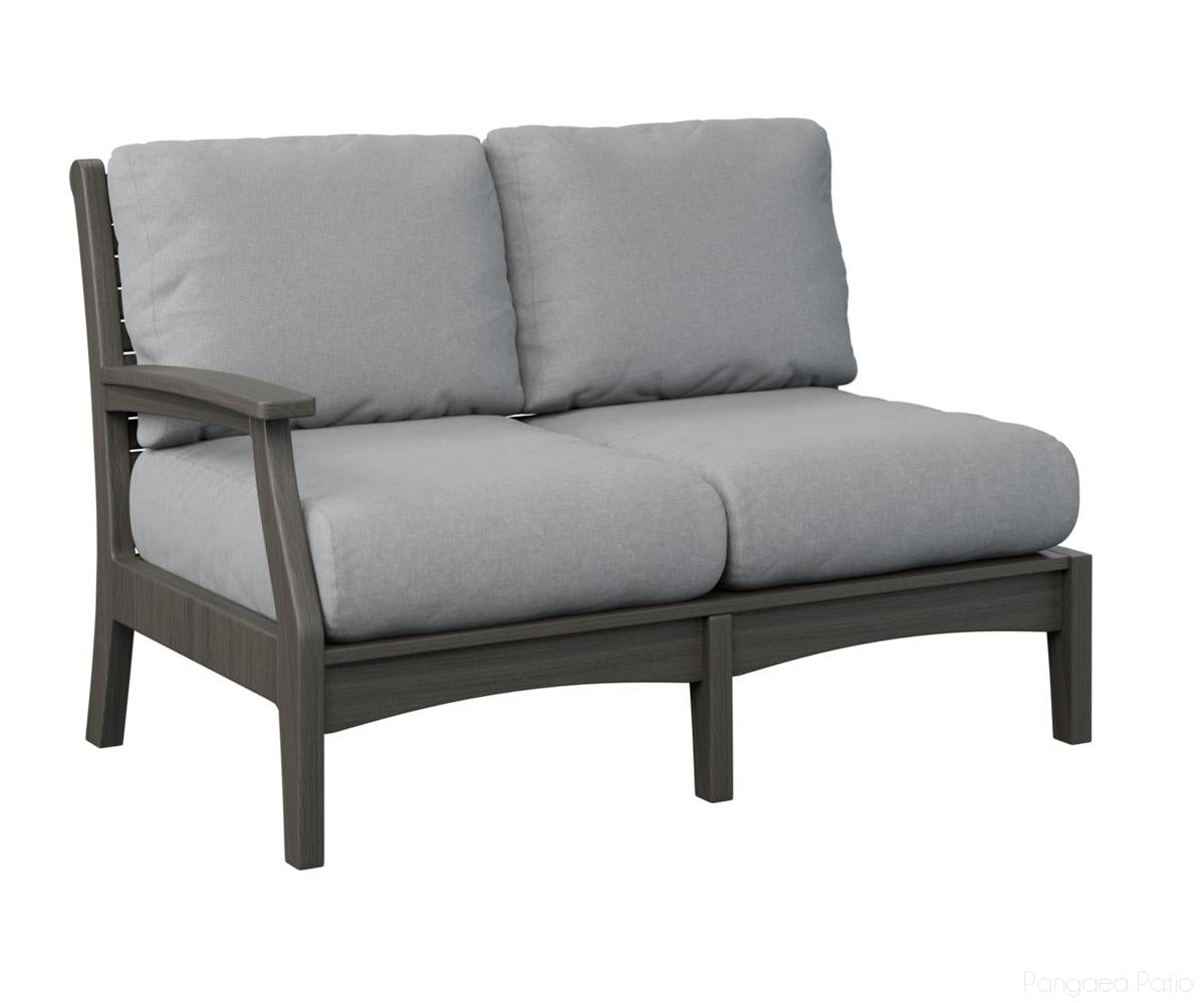 BGCTRSL5334CG-Berlin Gardens-Classic Terrace Right Arm Loveseat-Coastal Gray BG-Pangaea Patio