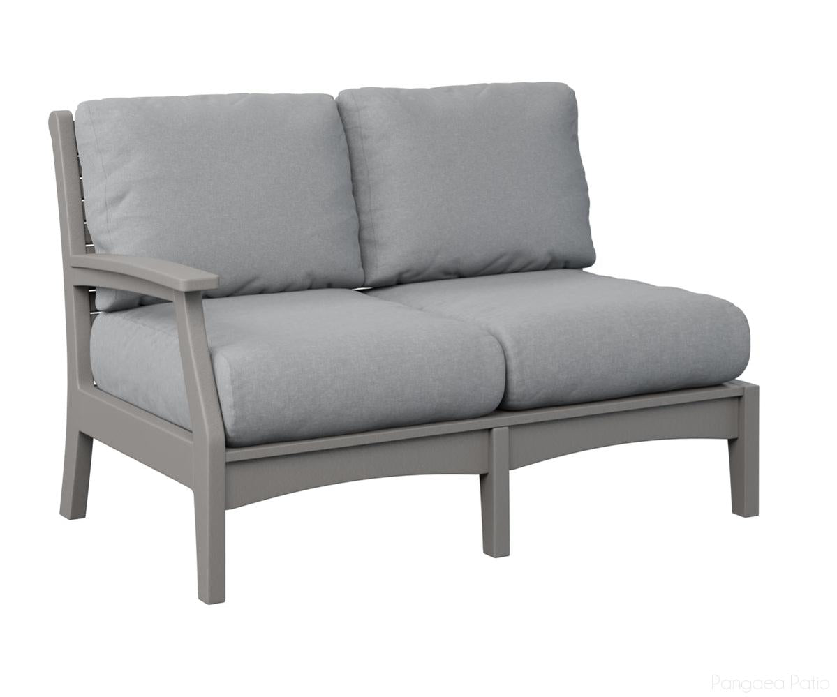 BGCTRSL5334LG-Berlin Gardens-Classic Terrace Right Arm Loveseat-Light Gray BG-Pangaea Patio