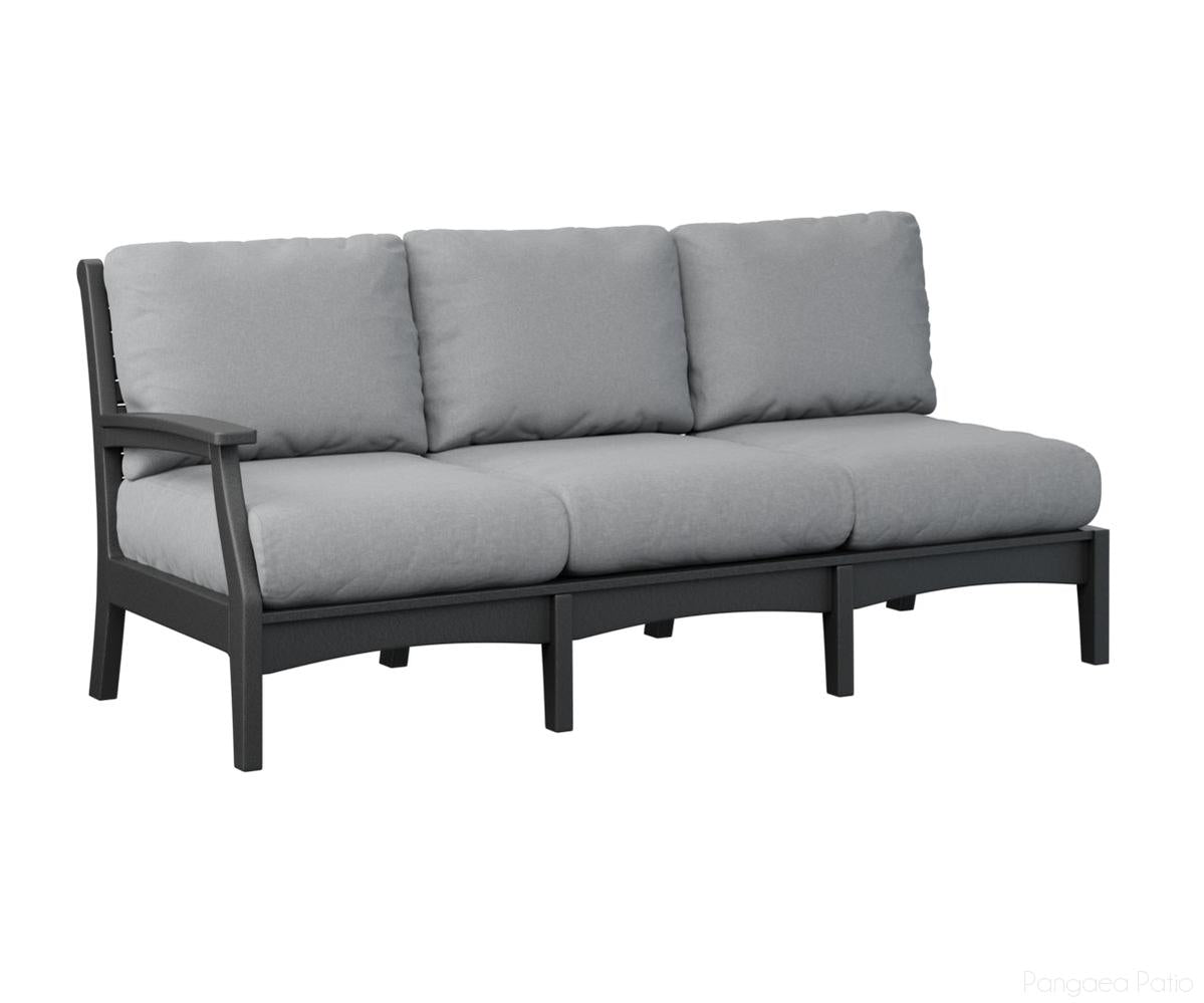 BGCTRSS7934B-Berlin Gardens-Classic Terrace Right Arm Sofa-Black BG-Pangaea Patio