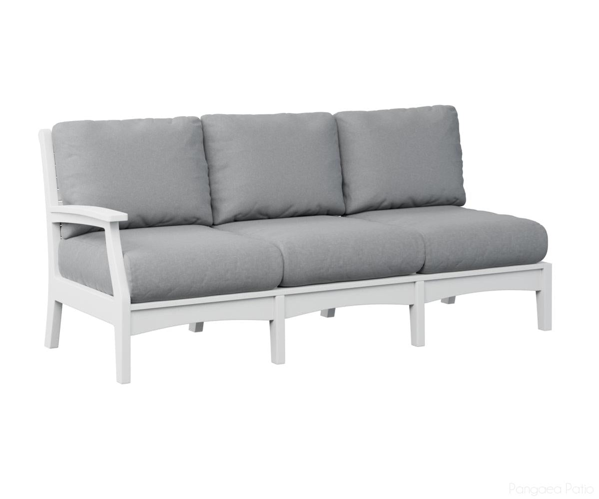 BGCTRSS7934W-Berlin Gardens-Classic Terrace Right Arm Sofa-White BG-Pangaea Patio
