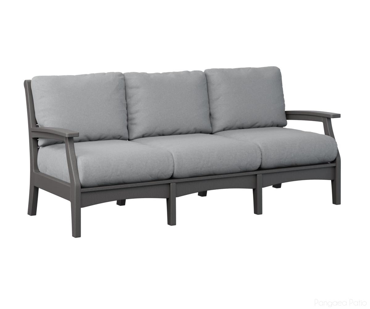 BGCTS8034SG-Berlin Gardens-Classic Terrace Sofa-Smoke Gray BG-Pangaea Patio