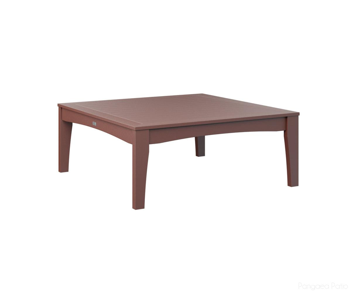 BGCTSCT4545BR-Berlin Gardens-Classic Terrace Square Coffee Table-Burgundy BG-Pangaea Patio