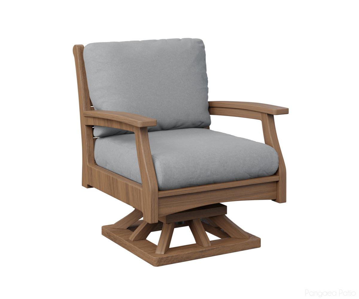 BGCTSR3034AM-Berlin Gardens-Classic Terrace Swivel Rocker-Antique Mahogany BG-Pangaea Patio