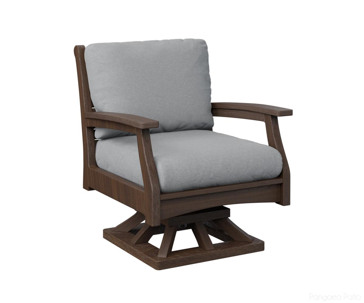 BGCTSR3034BW-Berlin Gardens-Classic Terrace Swivel Rocker-Brazilian Walnut BG-Pangaea Patio