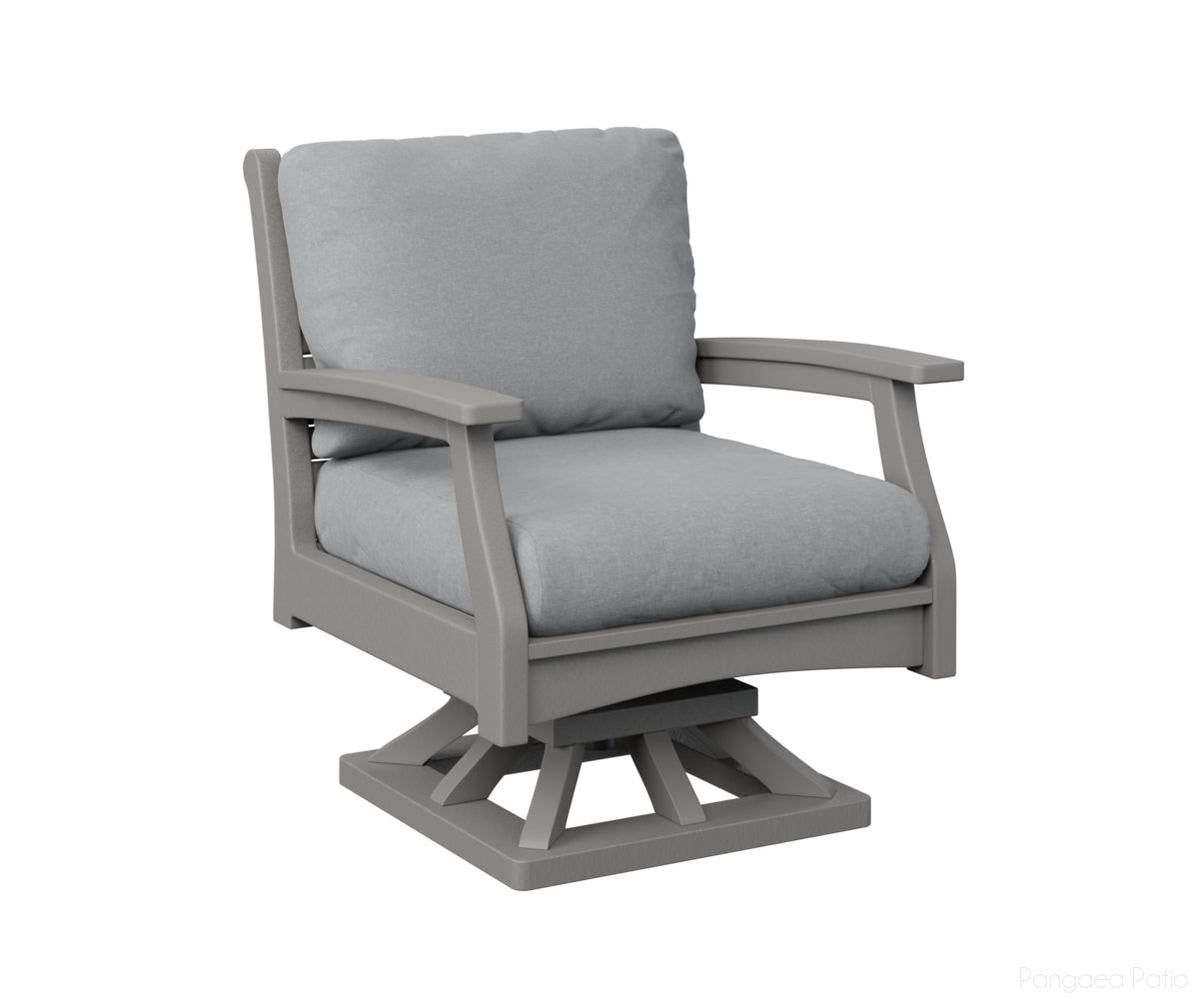 BGCTSR3034LG-Berlin Gardens-Classic Terrace Swivel Rocker-Light Gray BG-Pangaea Patio
