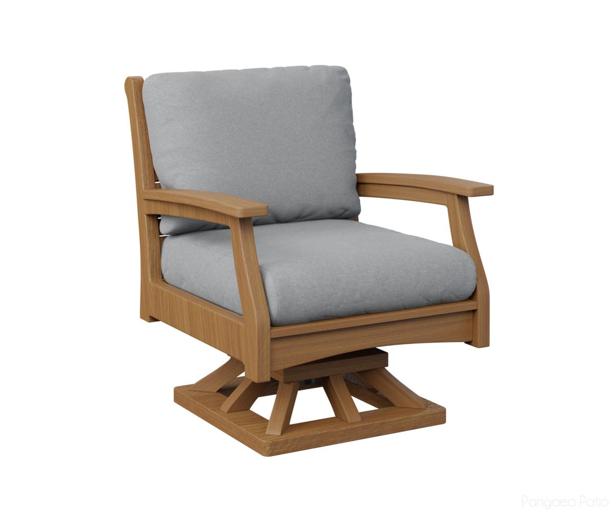 BGCTSR3034NT-Berlin Gardens-Classic Terrace Swivel Rocker-Natural Teak BG-Pangaea Patio
