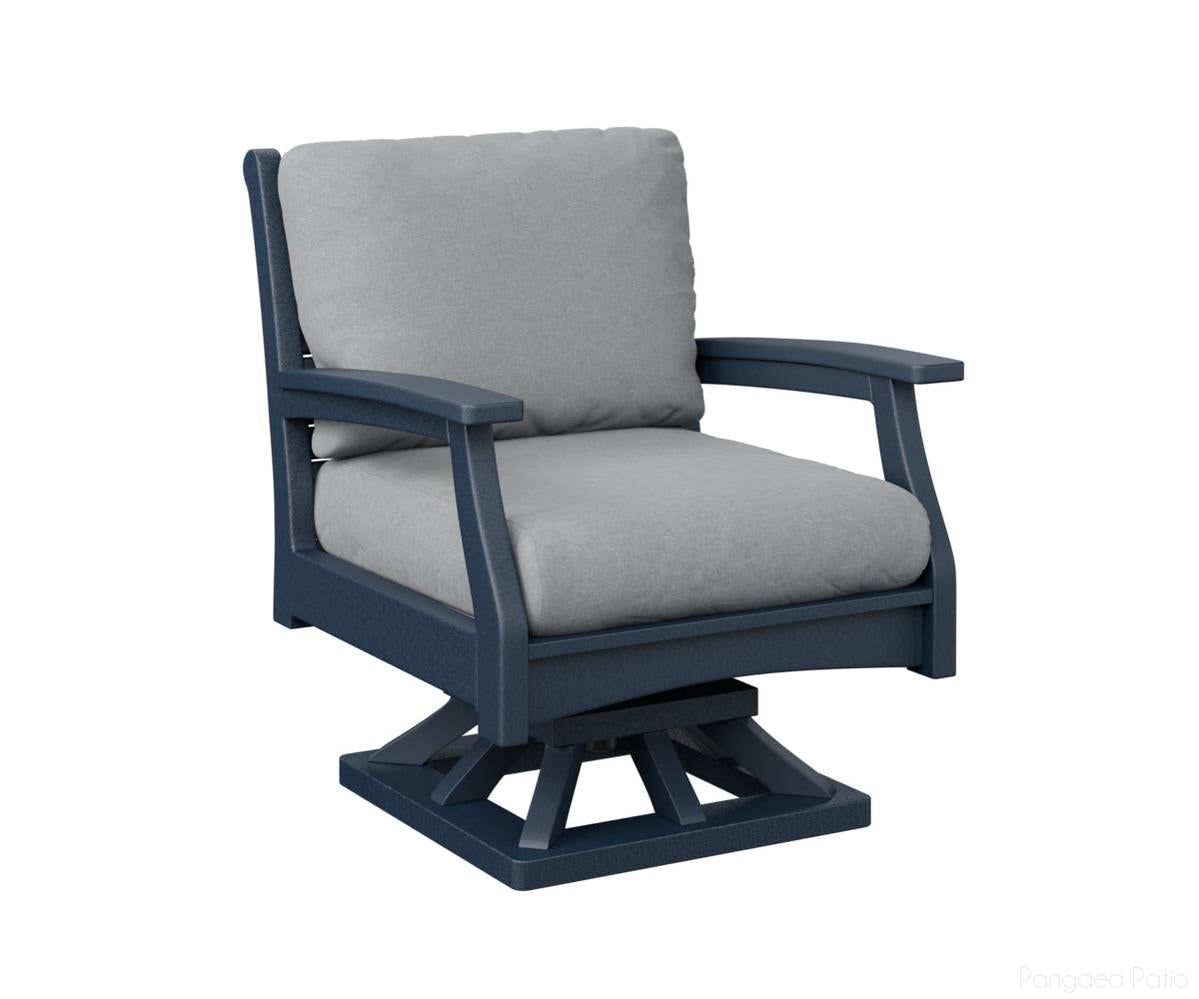 BGCTSR3034NB-Berlin Gardens-Classic Terrace Swivel Rocker-Navy Blue BG-Pangaea Patio