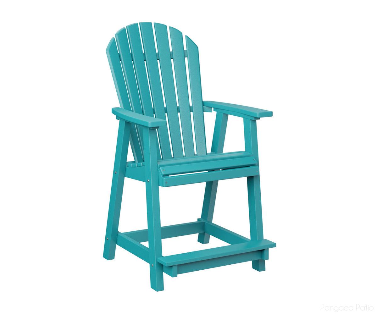 BGPECC2131AB-Berlin Gardens-Comfo-Back Counter Chair-Aruba Blue BG-Pangaea Patio