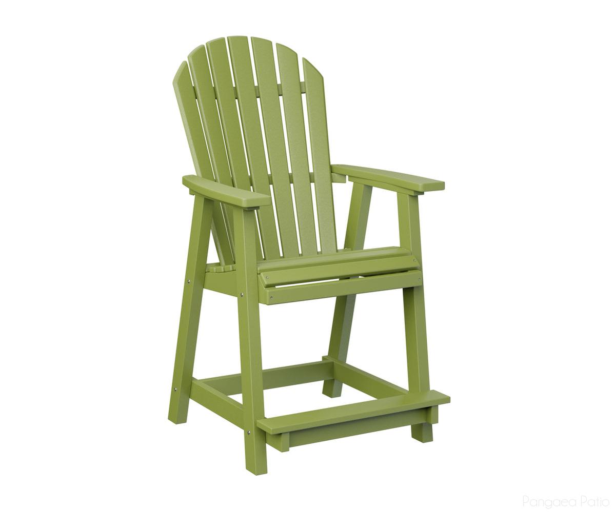BGPECC2131KG-Berlin Gardens-Comfo-Back Counter Chair-Kiwi Green BG-Pangaea Patio