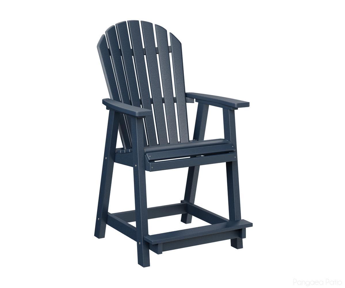 BGPECC2131NB-Berlin Gardens-Comfo-Back Counter Chair-Navy Blue BG-Pangaea Patio