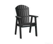 BGPEDC2127B-Berlin Gardens-Comfo-Back Dining Chair-Black BG-Pangaea Patio