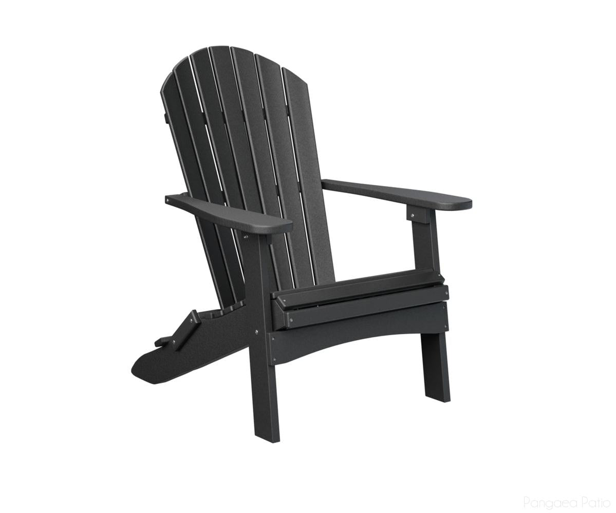 BGPFAC3240B-Berlin Gardens-Comfo-Back Folding Adirondack Chair-Black BG-Pangaea Patio