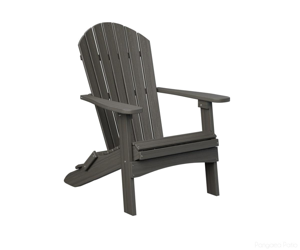 BGPFAC3240CG-Berlin Gardens-Comfo-Back Folding Adirondack Chair-Coastal Gray BG-Pangaea Patio