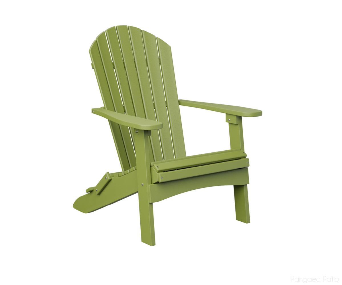 BGPFAC3240KG-Berlin Gardens-Comfo-Back Folding Adirondack Chair-Kiwi Green BG-Pangaea Patio
