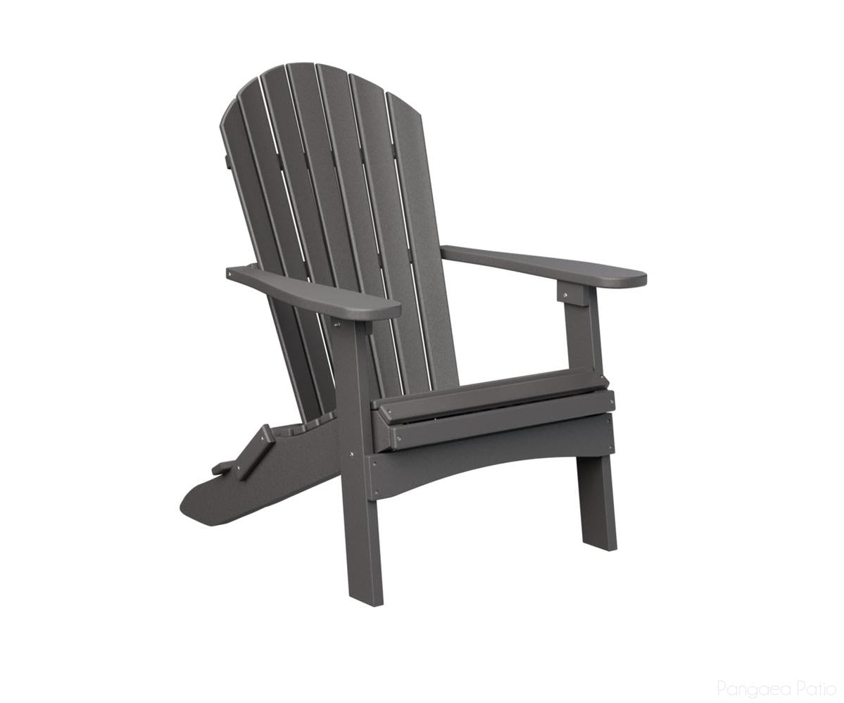 BGPFAC3240SG-Berlin Gardens-Comfo-Back Folding Adirondack Chair-Smoke Gray BG-Pangaea Patio