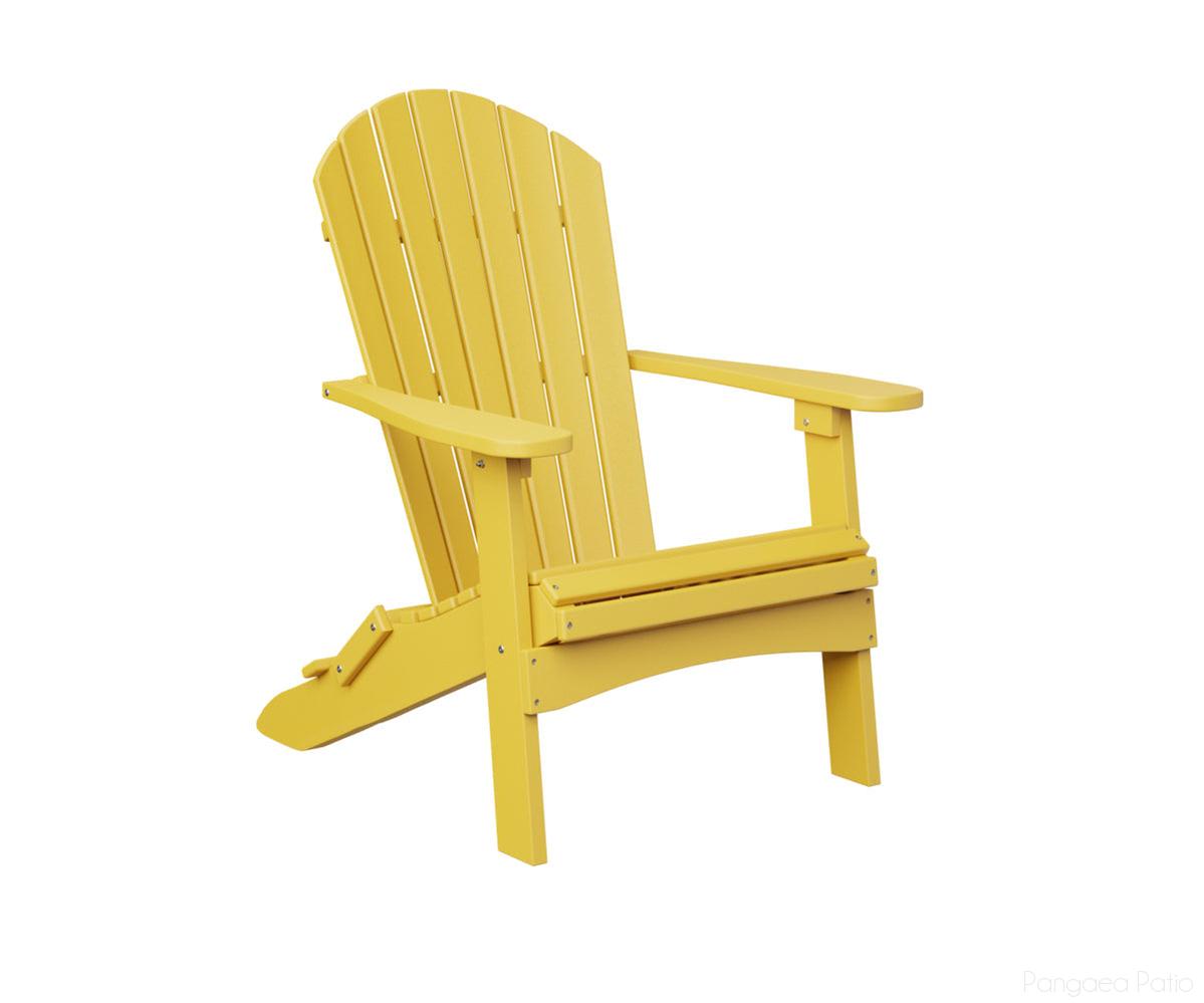 BGPFAC3240SY-Berlin Gardens-Comfo-Back Folding Adirondack Chair-Sunburst Yellow BG-Pangaea Patio