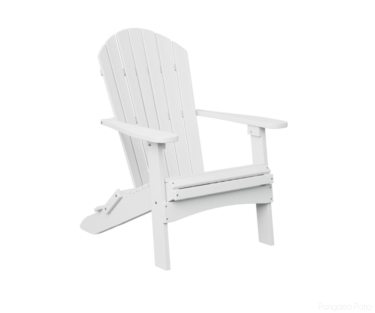 BGPFAC3240W-Berlin Gardens-Comfo-Back Folding Adirondack Chair-White BG-Pangaea Patio