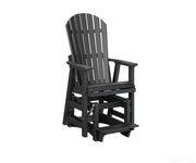 BGPCCG2400B-Berlin Gardens-Comfo-Back Single Counter Glider-Black BG-Pangaea Patio