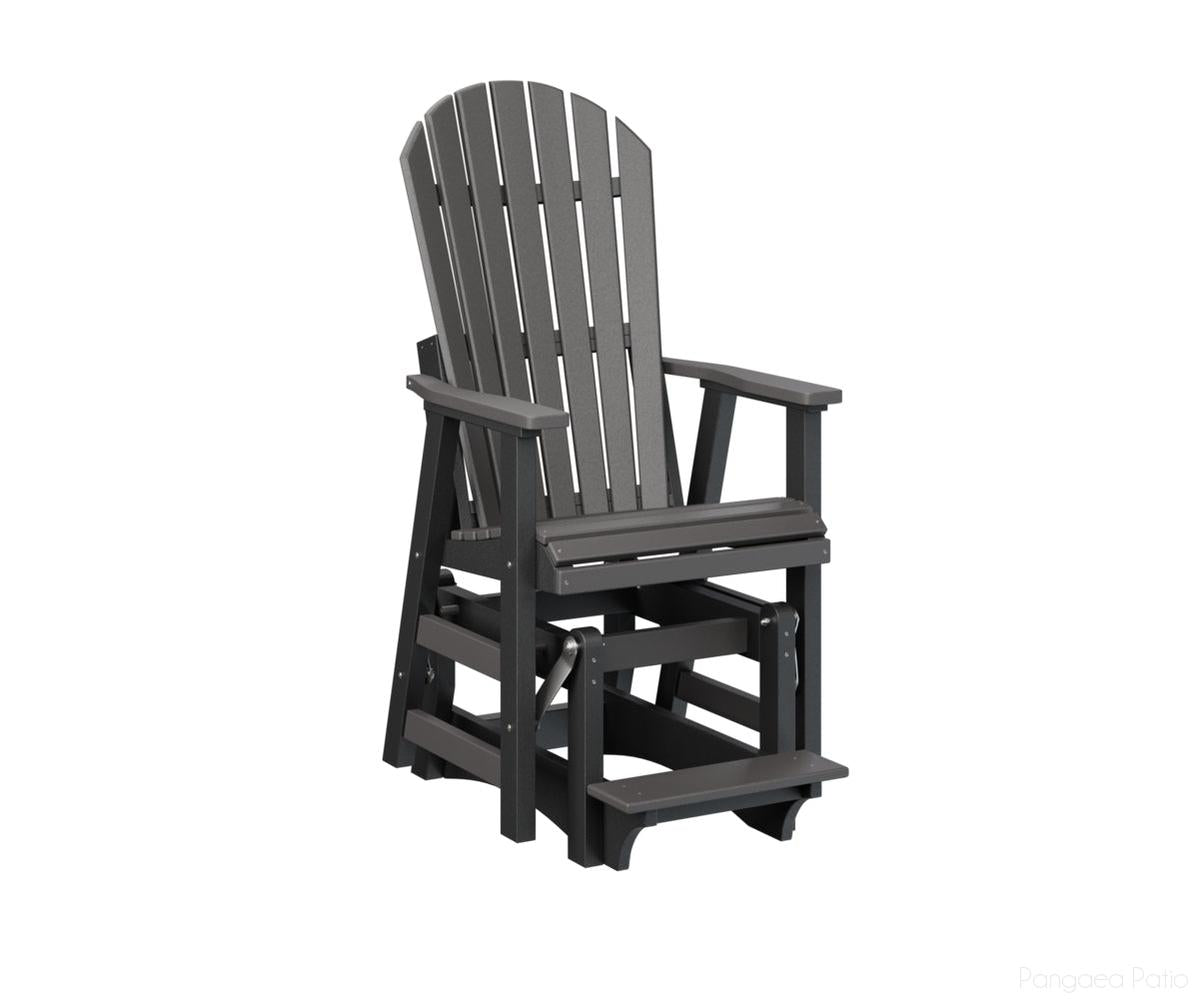 BGPCCG2400SGB-Berlin Gardens-Comfo-Back Single Counter Glider-Smoke Gray Black BG-Pangaea Patio