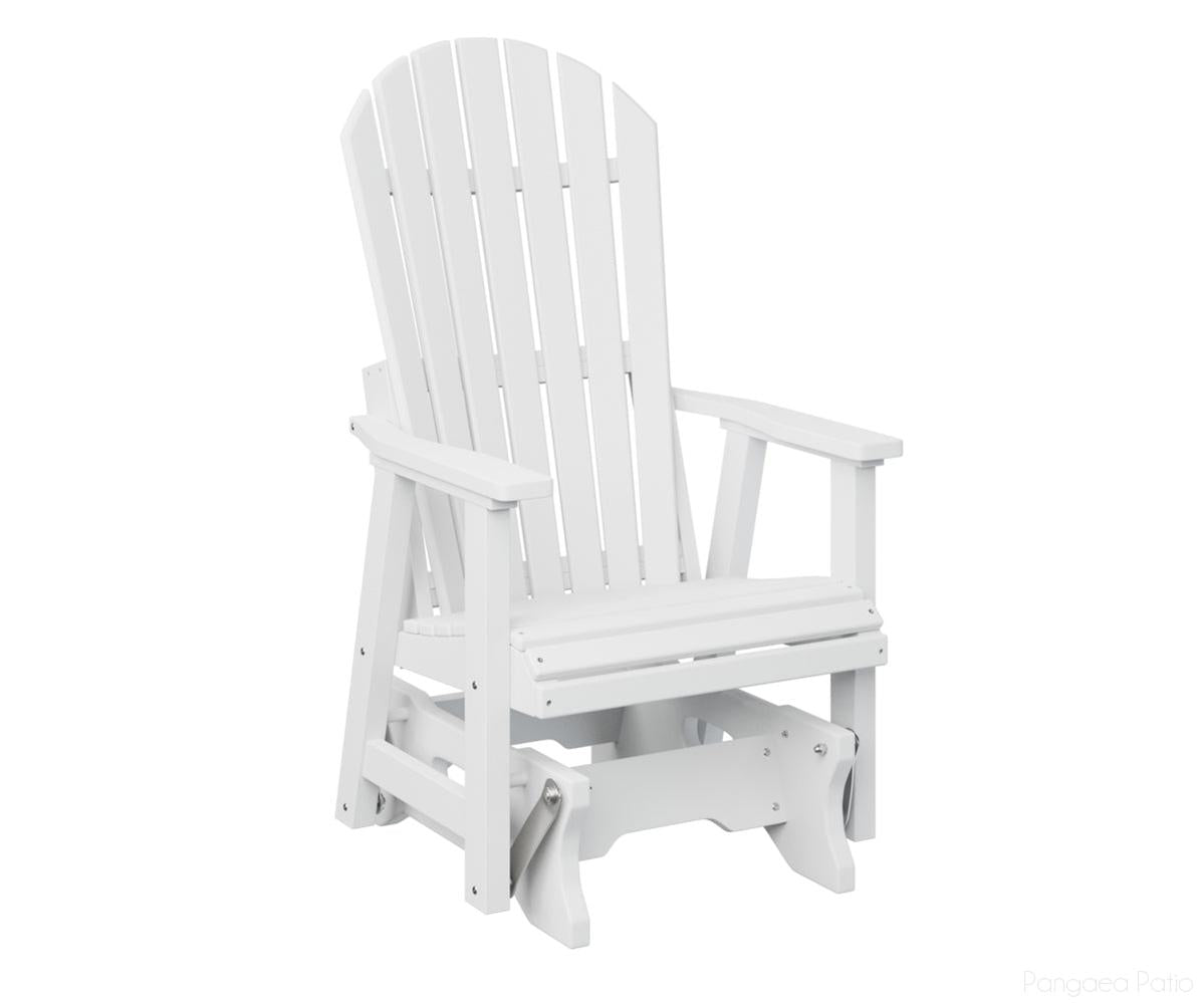 BGPCTG2400W-Berlin Gardens-Comfo-Back Single Glider-White BG-Pangaea Patio