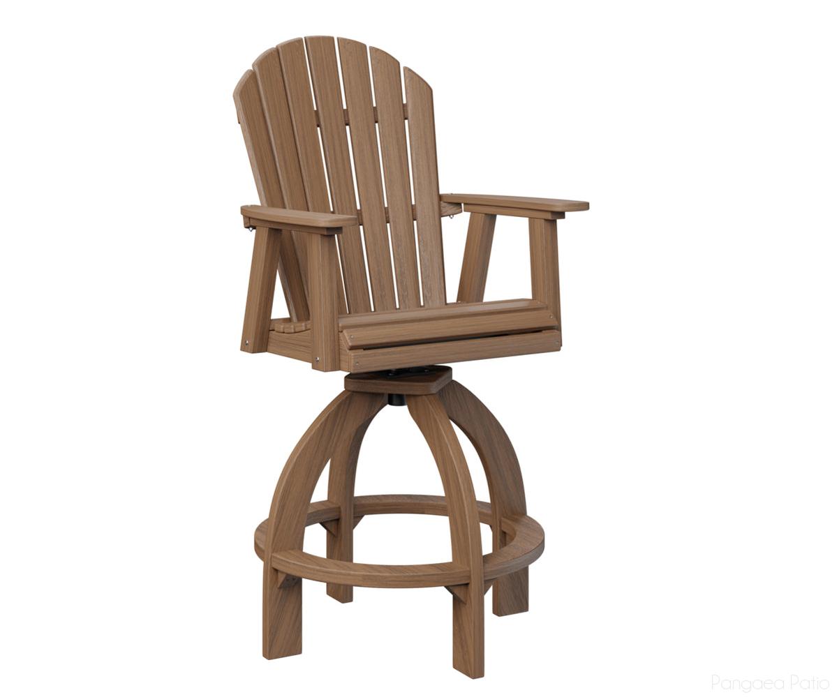 BGESXTC2139AM-Berlin Gardens-Comfo-Back Swivel 30" XT Chair-Antique Mahogany BG-Pangaea Patio