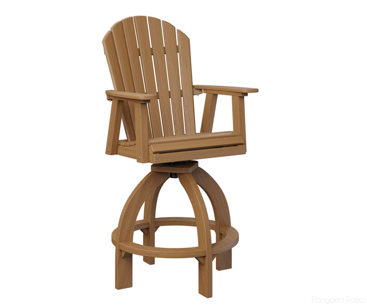 BGESXTC2139NT-Berlin Gardens-Comfo-Back Swivel 30" XT Chair-Natural Teak BG-Pangaea Patio